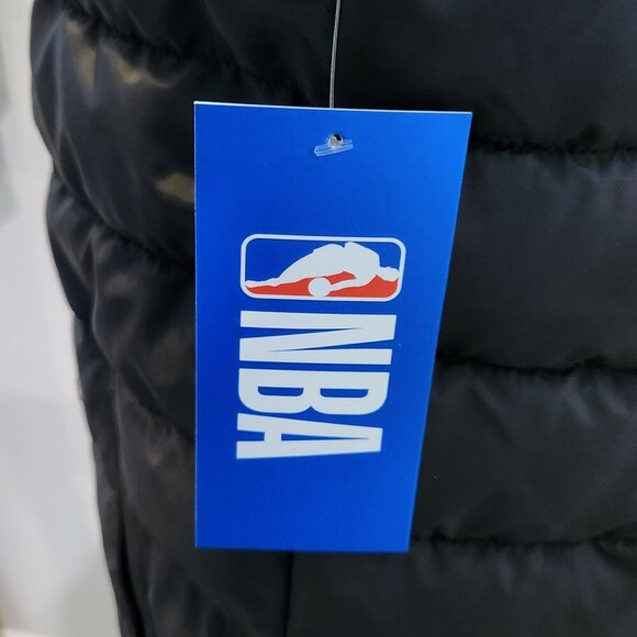 NBA Puffer Coat, Black, Size Large, New With Tags, Hoodie, Mens Basketball - Picture 5 of 16